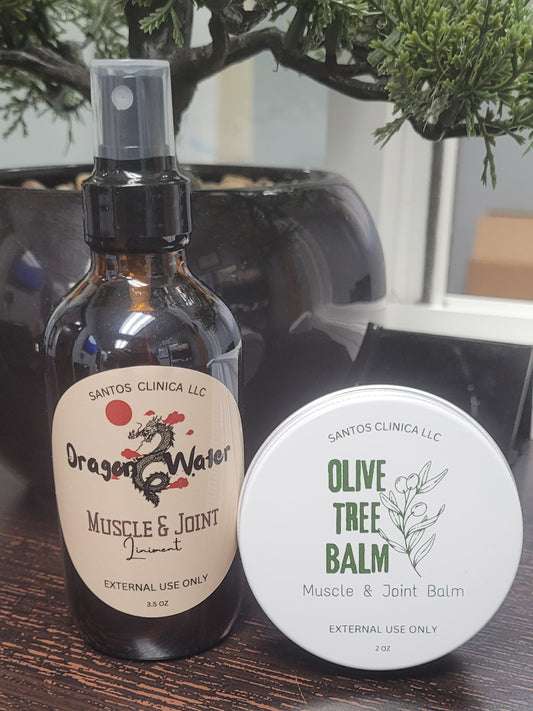 Bundle: Olive Tree Balm 6 ct & Dragon Water 6 ct