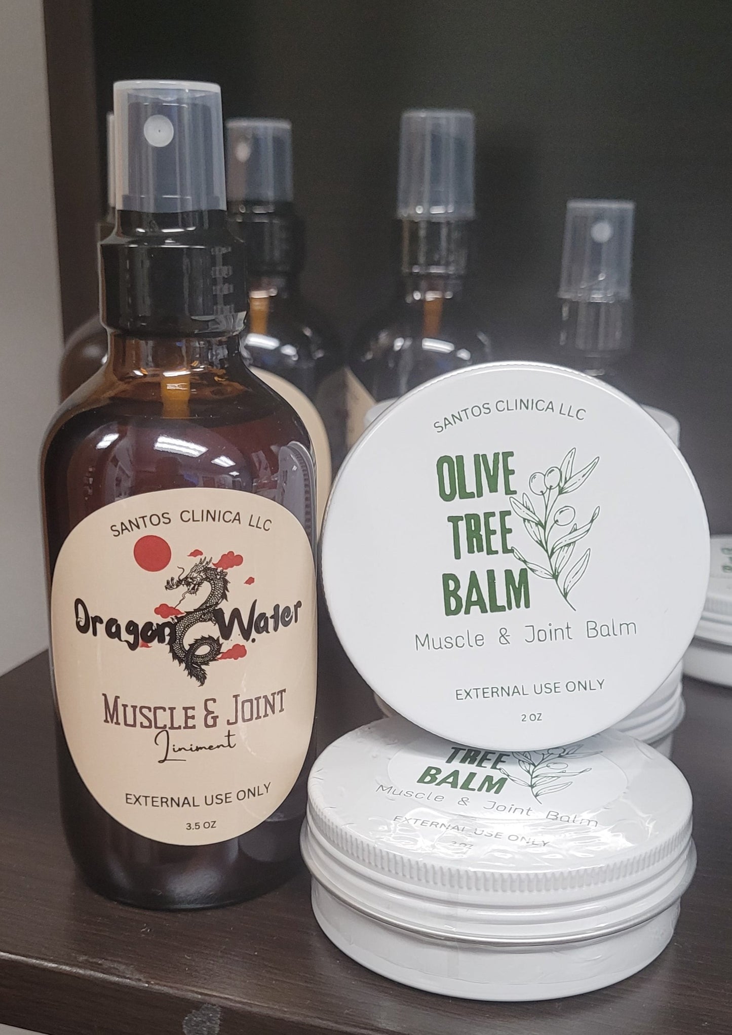 Bundle: Olive Tree Balm 6 ct & Dragon Water 6 ct